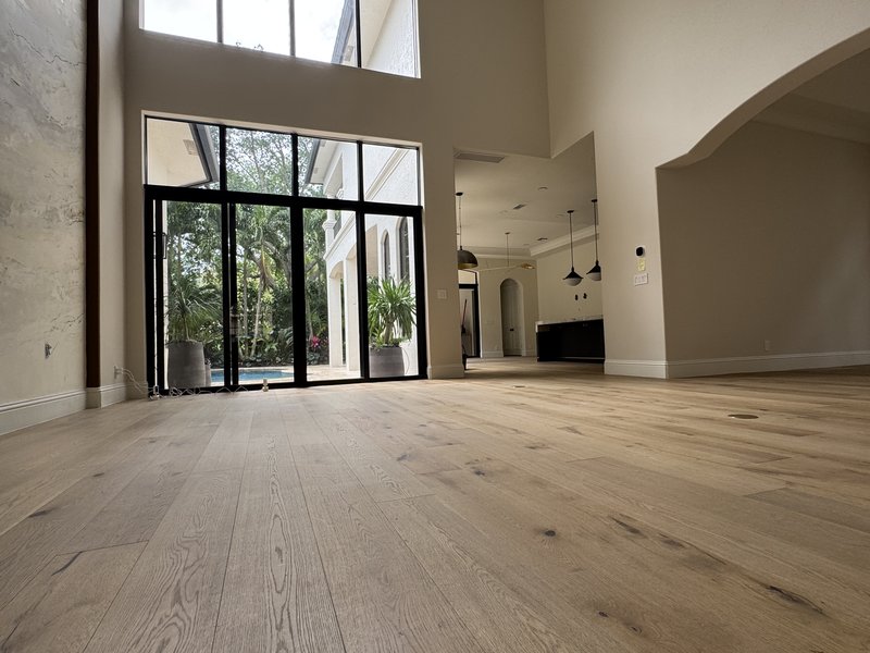 Hardwood flooring installed in Delrey Beach, FL
