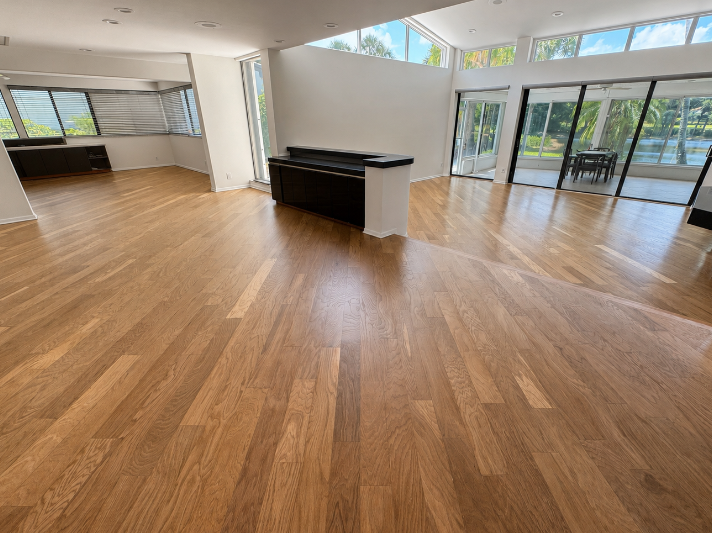 Hardwood flooring refinished in Fort Lauderdale, FL