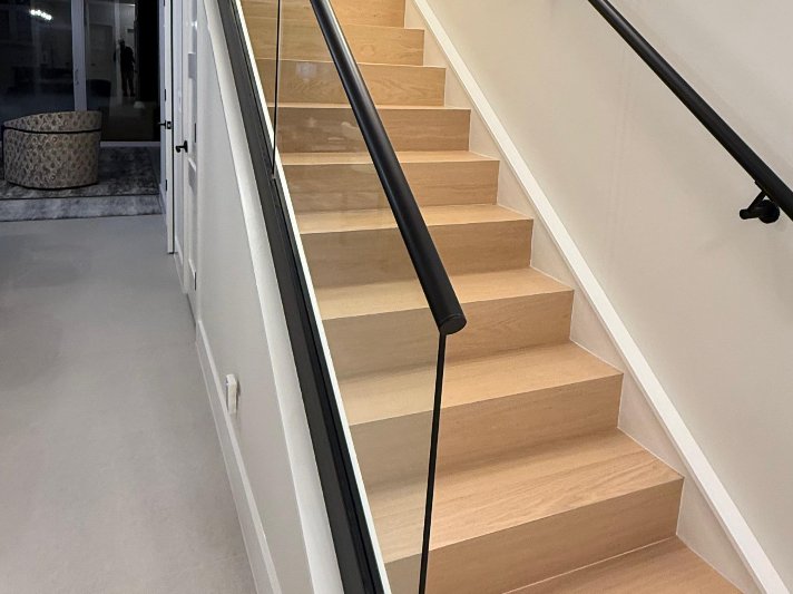 Hardwood Installation with Custom Stair Nose in Boynton Beach, FL