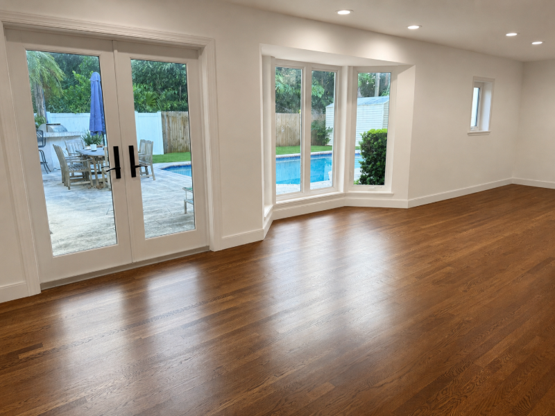 Hardwood Refinish West Palm Beach Florida 800sqft
