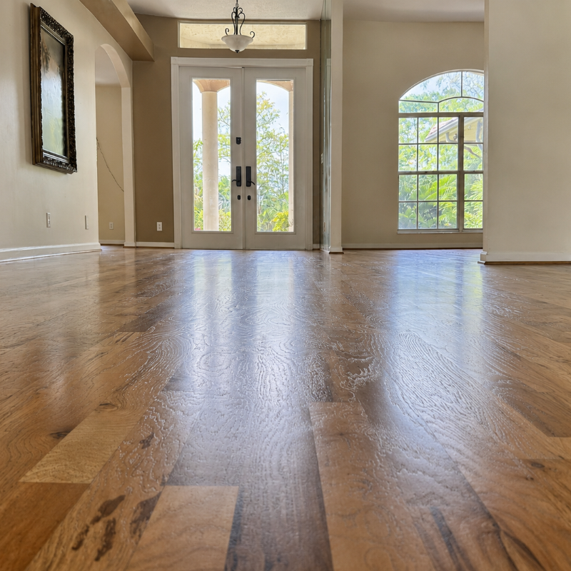 Red Oak Hardwood Refinish Lake Worth Florida 1750sqft