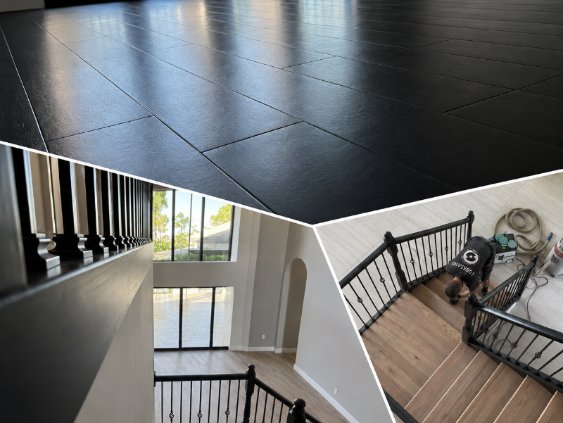 Black stain staircase in Parkland, FL