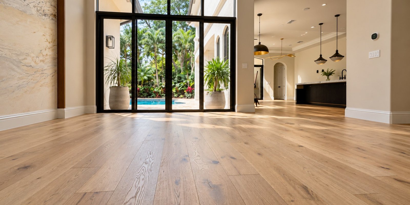 Hardwood floors in a South Florida Home | Wengo Flooring in Boca Raton, FL